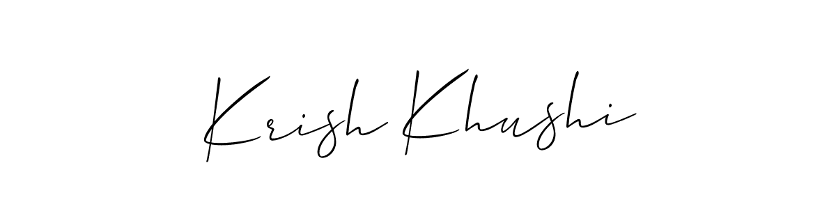 Make a beautiful signature design for name Krish Khushi. Use this online signature maker to create a handwritten signature for free. Krish Khushi signature style 2 images and pictures png