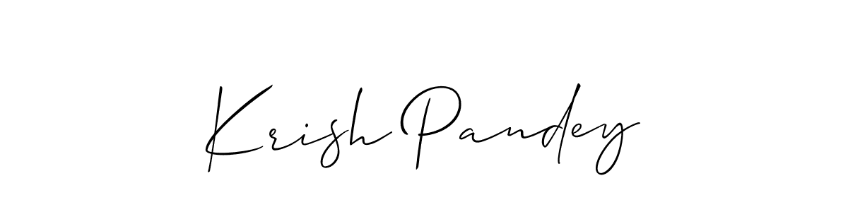 You can use this online signature creator to create a handwritten signature for the name Krish Pandey. This is the best online autograph maker. Krish Pandey signature style 2 images and pictures png