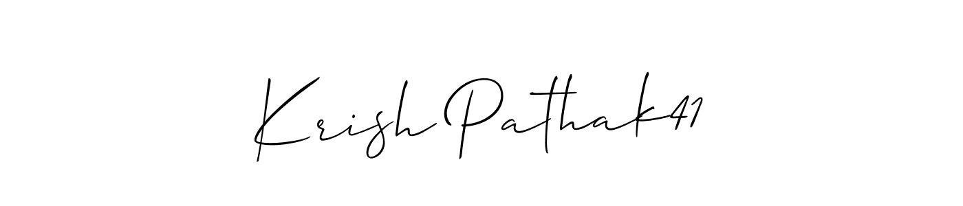 Best and Professional Signature Style for Krish Pathak41. Allison_Script Best Signature Style Collection. Krish Pathak41 signature style 2 images and pictures png