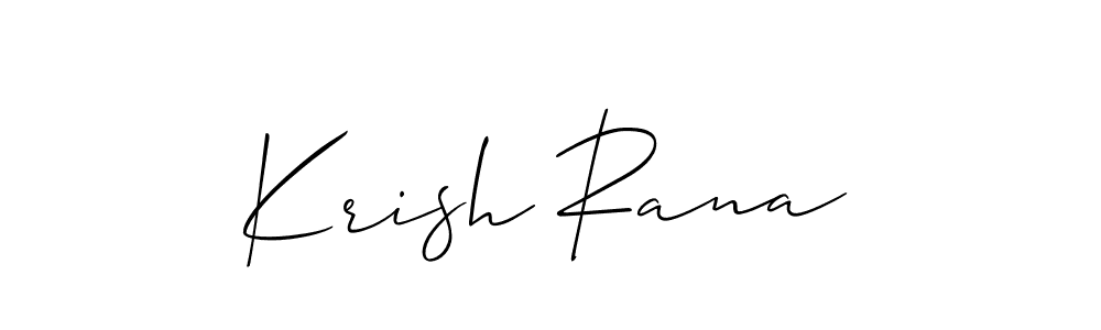 Also You can easily find your signature by using the search form. We will create Krish Rana name handwritten signature images for you free of cost using Allison_Script sign style. Krish Rana signature style 2 images and pictures png