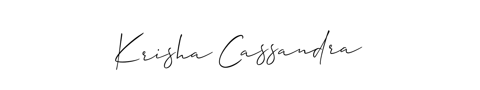 Make a beautiful signature design for name Krisha Cassandra. Use this online signature maker to create a handwritten signature for free. Krisha Cassandra signature style 2 images and pictures png