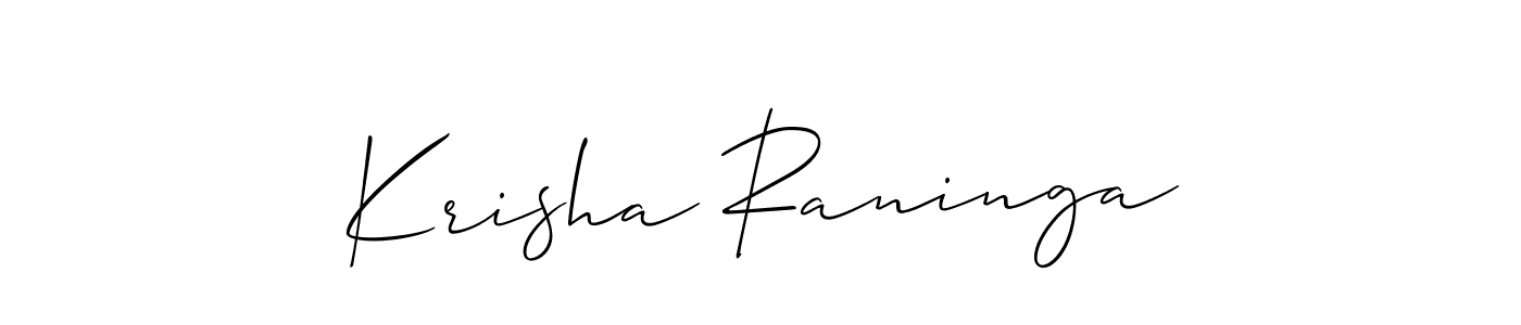 Here are the top 10 professional signature styles for the name Krisha Raninga. These are the best autograph styles you can use for your name. Krisha Raninga signature style 2 images and pictures png