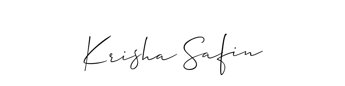 Krisha Safin stylish signature style. Best Handwritten Sign (Allison_Script) for my name. Handwritten Signature Collection Ideas for my name Krisha Safin. Krisha Safin signature style 2 images and pictures png