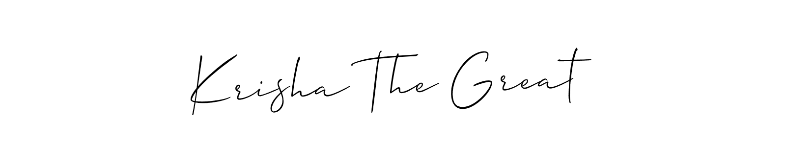 Best and Professional Signature Style for Krisha The Great. Allison_Script Best Signature Style Collection. Krisha The Great signature style 2 images and pictures png
