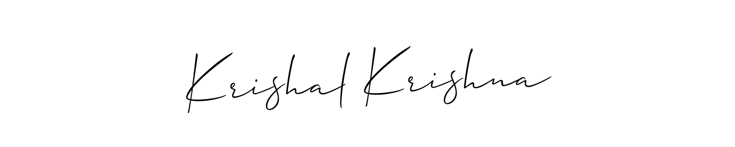 Make a beautiful signature design for name Krishal Krishna. Use this online signature maker to create a handwritten signature for free. Krishal Krishna signature style 2 images and pictures png