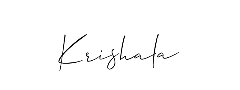 Once you've used our free online signature maker to create your best signature Allison_Script style, it's time to enjoy all of the benefits that Krishala name signing documents. Krishala signature style 2 images and pictures png