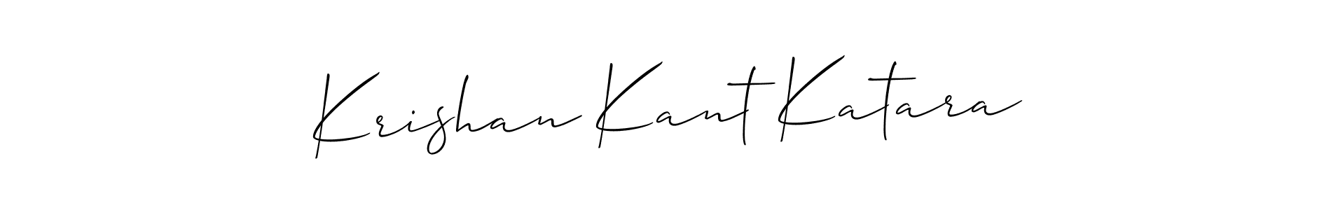 Also we have Krishan Kant Katara name is the best signature style. Create professional handwritten signature collection using Allison_Script autograph style. Krishan Kant Katara signature style 2 images and pictures png