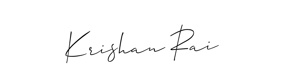 It looks lik you need a new signature style for name Krishan Rai. Design unique handwritten (Allison_Script) signature with our free signature maker in just a few clicks. Krishan Rai signature style 2 images and pictures png