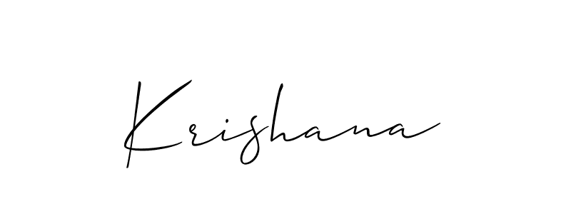 Once you've used our free online signature maker to create your best signature Allison_Script style, it's time to enjoy all of the benefits that Krishana name signing documents. Krishana signature style 2 images and pictures png