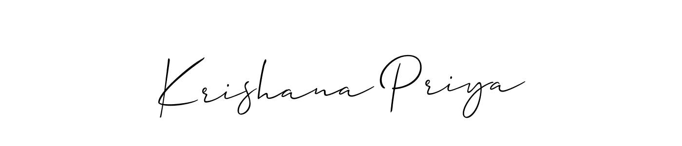 Here are the top 10 professional signature styles for the name Krishana Priya. These are the best autograph styles you can use for your name. Krishana Priya signature style 2 images and pictures png