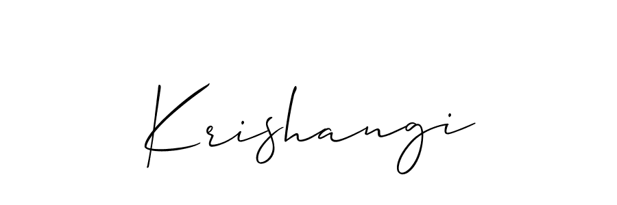 This is the best signature style for the Krishangi name. Also you like these signature font (Allison_Script). Mix name signature. Krishangi signature style 2 images and pictures png