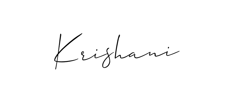 Here are the top 10 professional signature styles for the name Krishani. These are the best autograph styles you can use for your name. Krishani signature style 2 images and pictures png