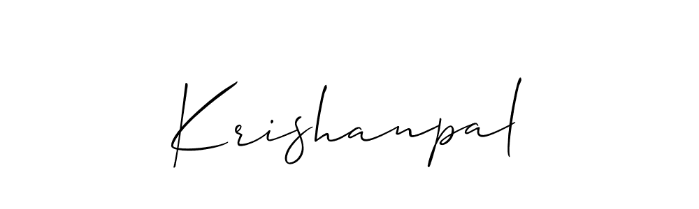 The best way (Allison_Script) to make a short signature is to pick only two or three words in your name. The name Krishanpal include a total of six letters. For converting this name. Krishanpal signature style 2 images and pictures png