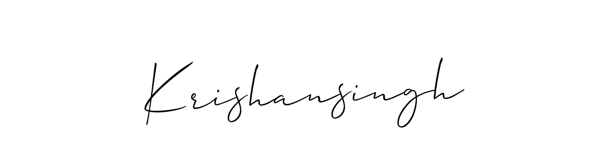 You can use this online signature creator to create a handwritten signature for the name Krishansingh. This is the best online autograph maker. Krishansingh signature style 2 images and pictures png