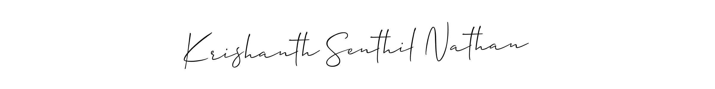 Check out images of Autograph of Krishanth Senthil Nathan name. Actor Krishanth Senthil Nathan Signature Style. Allison_Script is a professional sign style online. Krishanth Senthil Nathan signature style 2 images and pictures png