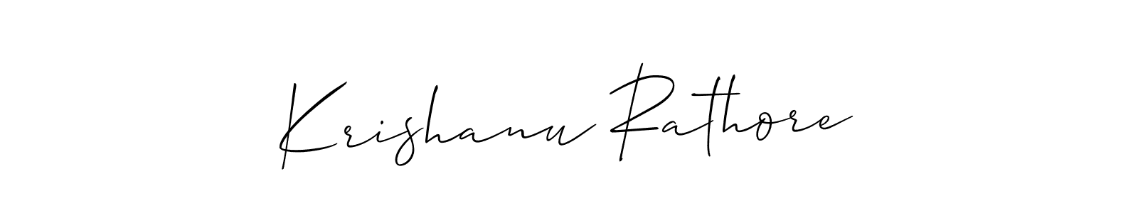 Here are the top 10 professional signature styles for the name Krishanu Rathore. These are the best autograph styles you can use for your name. Krishanu Rathore signature style 2 images and pictures png