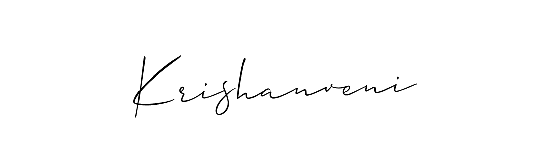 Best and Professional Signature Style for Krishanveni. Allison_Script Best Signature Style Collection. Krishanveni signature style 2 images and pictures png