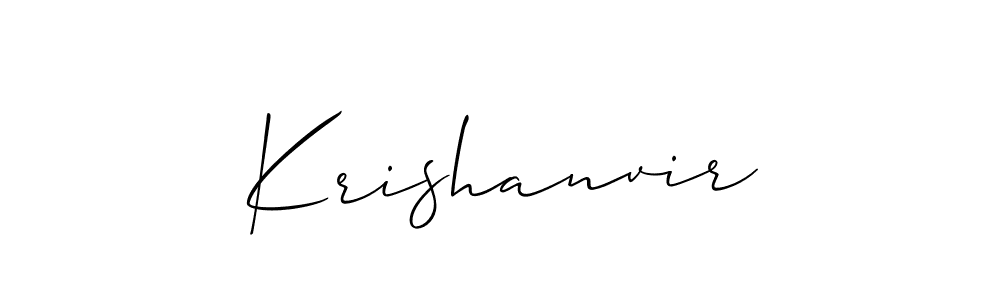 The best way (Allison_Script) to make a short signature is to pick only two or three words in your name. The name Krishanvir include a total of six letters. For converting this name. Krishanvir signature style 2 images and pictures png