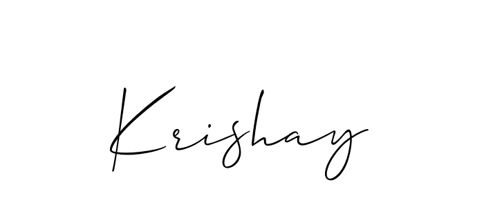 You can use this online signature creator to create a handwritten signature for the name Krishay. This is the best online autograph maker. Krishay signature style 2 images and pictures png