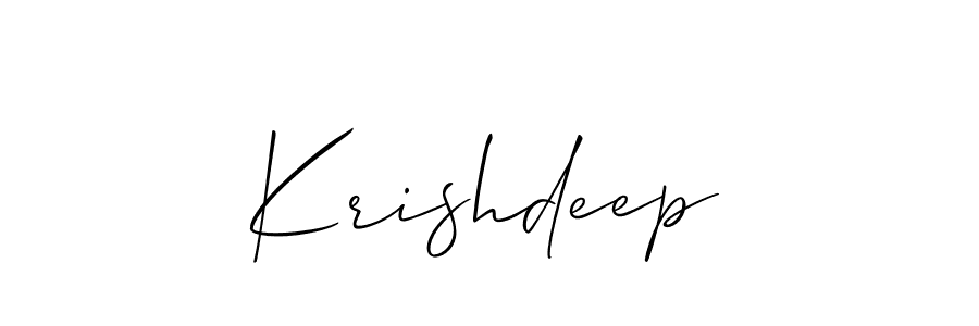 You should practise on your own different ways (Allison_Script) to write your name (Krishdeep) in signature. don't let someone else do it for you. Krishdeep signature style 2 images and pictures png