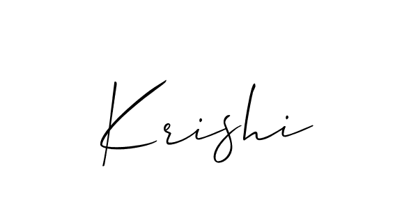 Also we have Krishi name is the best signature style. Create professional handwritten signature collection using Allison_Script autograph style. Krishi signature style 2 images and pictures png