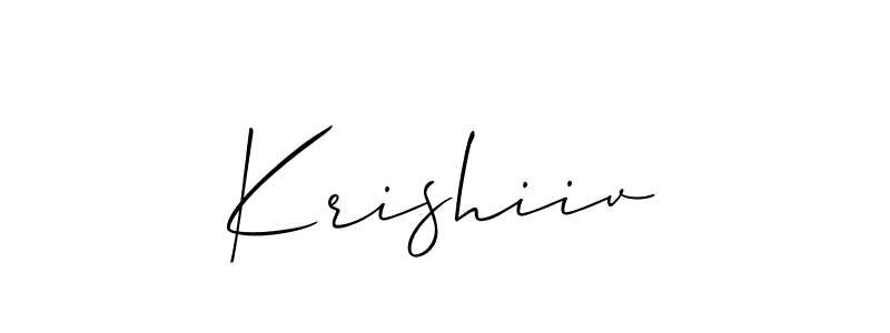 This is the best signature style for the Krishiiv name. Also you like these signature font (Allison_Script). Mix name signature. Krishiiv signature style 2 images and pictures png