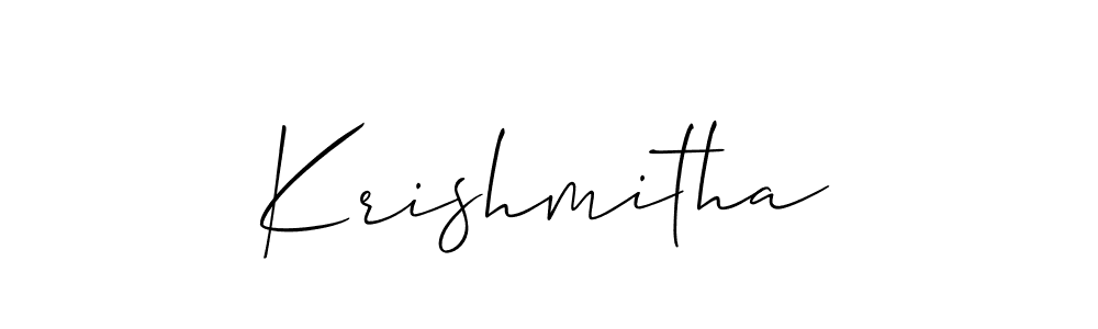 Once you've used our free online signature maker to create your best signature Allison_Script style, it's time to enjoy all of the benefits that Krishmitha name signing documents. Krishmitha signature style 2 images and pictures png