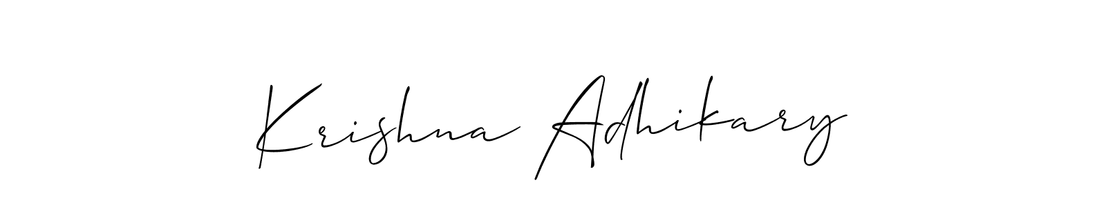 Make a beautiful signature design for name Krishna Adhikary. Use this online signature maker to create a handwritten signature for free. Krishna Adhikary signature style 2 images and pictures png