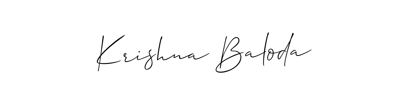 This is the best signature style for the Krishna Baloda name. Also you like these signature font (Allison_Script). Mix name signature. Krishna Baloda signature style 2 images and pictures png