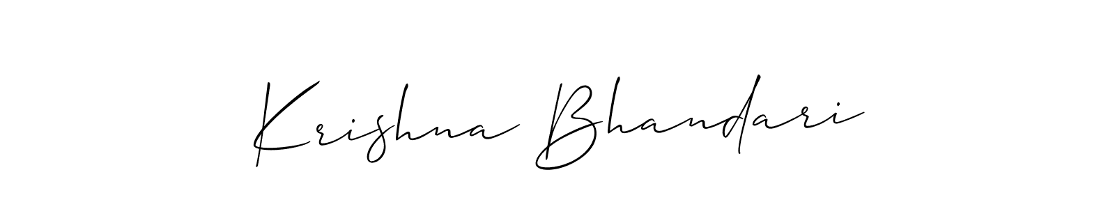 Best and Professional Signature Style for Krishna Bhandari. Allison_Script Best Signature Style Collection. Krishna Bhandari signature style 2 images and pictures png