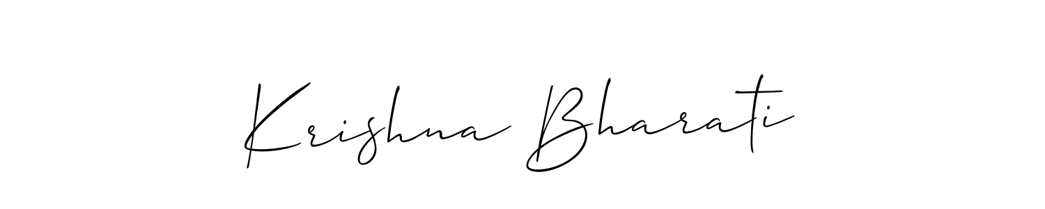 Once you've used our free online signature maker to create your best signature Allison_Script style, it's time to enjoy all of the benefits that Krishna Bharati name signing documents. Krishna Bharati signature style 2 images and pictures png