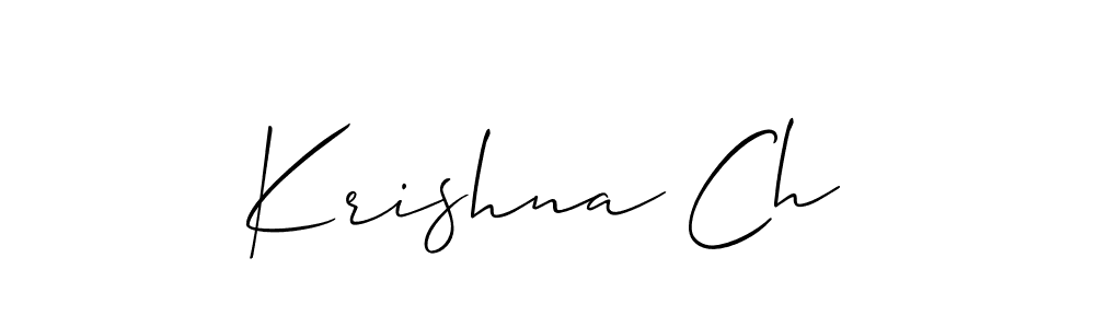 Also You can easily find your signature by using the search form. We will create Krishna Ch name handwritten signature images for you free of cost using Allison_Script sign style. Krishna Ch signature style 2 images and pictures png