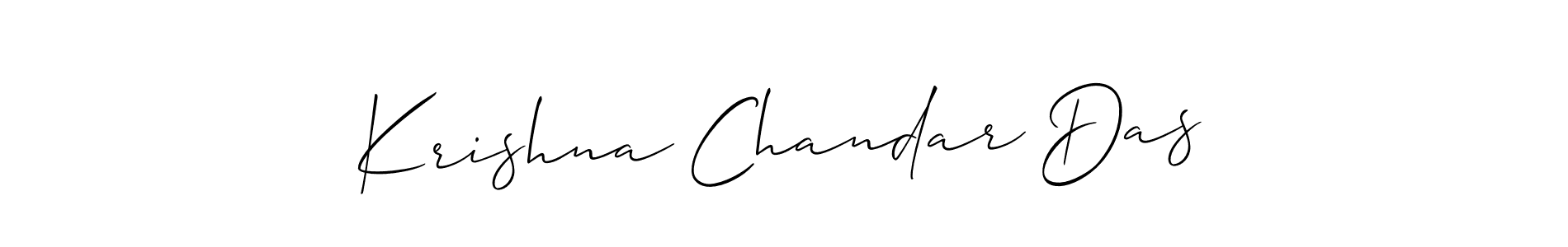 It looks lik you need a new signature style for name Krishna Chandar Das. Design unique handwritten (Allison_Script) signature with our free signature maker in just a few clicks. Krishna Chandar Das signature style 2 images and pictures png