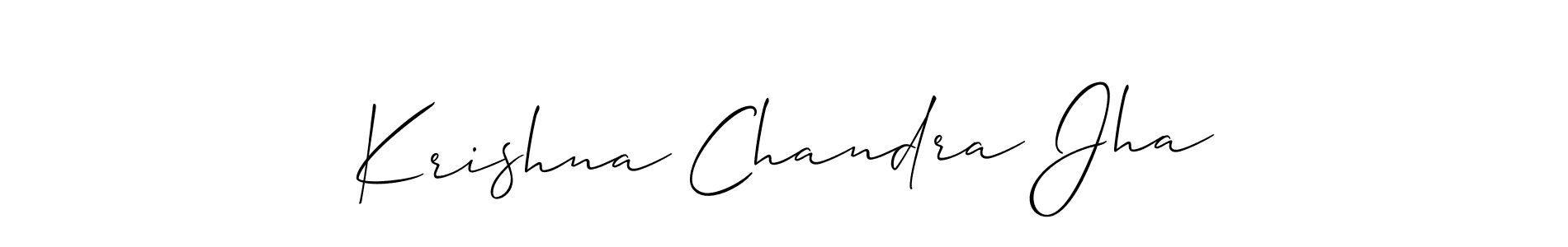 How to make Krishna Chandra Jha signature? Allison_Script is a professional autograph style. Create handwritten signature for Krishna Chandra Jha name. Krishna Chandra Jha signature style 2 images and pictures png