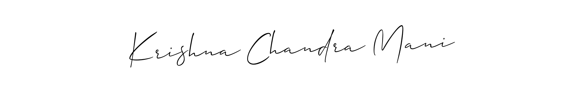How to Draw Krishna Chandra Mani signature style? Allison_Script is a latest design signature styles for name Krishna Chandra Mani. Krishna Chandra Mani signature style 2 images and pictures png