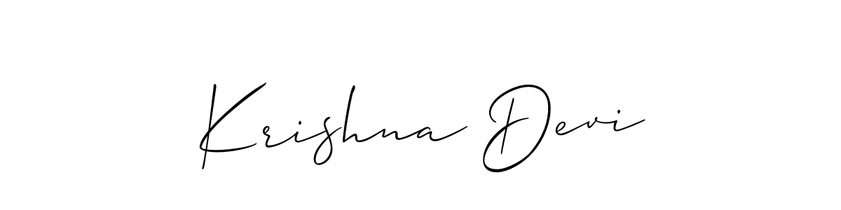 Also You can easily find your signature by using the search form. We will create Krishna Devi name handwritten signature images for you free of cost using Allison_Script sign style. Krishna Devi signature style 2 images and pictures png