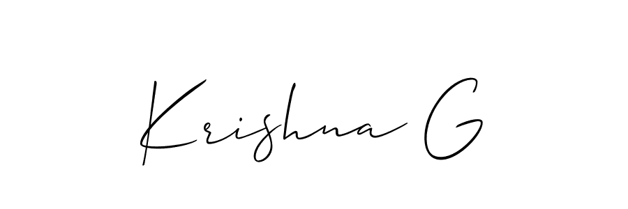 Also You can easily find your signature by using the search form. We will create Krishna G name handwritten signature images for you free of cost using Allison_Script sign style. Krishna G signature style 2 images and pictures png