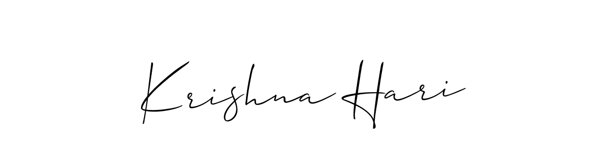 You should practise on your own different ways (Allison_Script) to write your name (Krishna Hari) in signature. don't let someone else do it for you. Krishna Hari signature style 2 images and pictures png