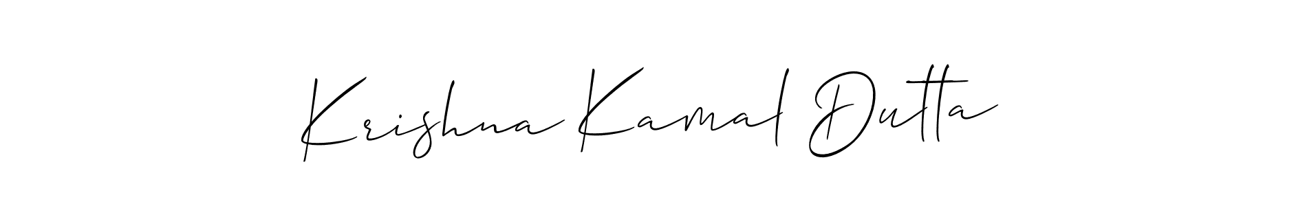 Make a short Krishna Kamal Dutta signature style. Manage your documents anywhere anytime using Allison_Script. Create and add eSignatures, submit forms, share and send files easily. Krishna Kamal Dutta signature style 2 images and pictures png