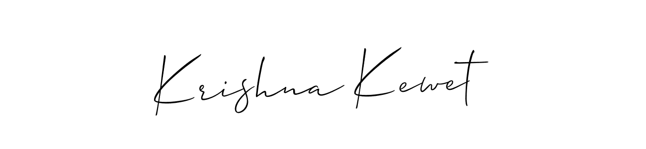 Make a beautiful signature design for name Krishna Kewet. With this signature (Allison_Script) style, you can create a handwritten signature for free. Krishna Kewet signature style 2 images and pictures png