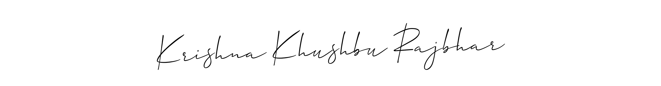 Once you've used our free online signature maker to create your best signature Allison_Script style, it's time to enjoy all of the benefits that Krishna Khushbu Rajbhar name signing documents. Krishna Khushbu Rajbhar signature style 2 images and pictures png