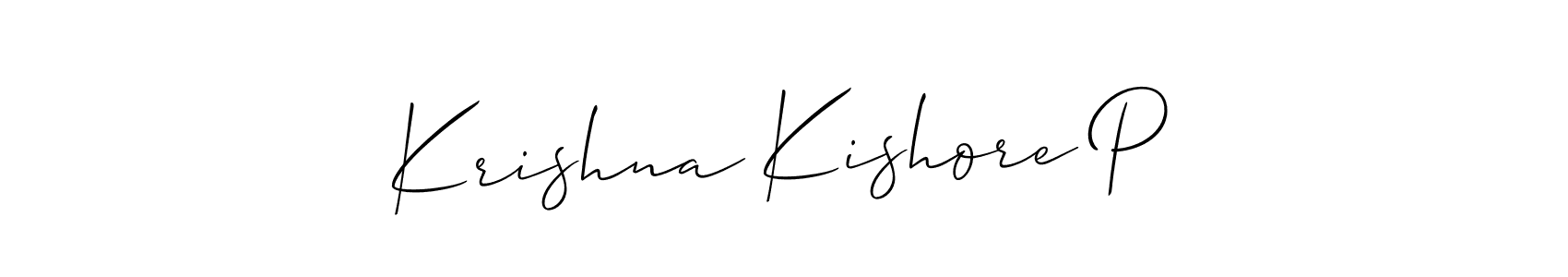 See photos of Krishna Kishore P official signature by Spectra . Check more albums & portfolios. Read reviews & check more about Allison_Script font. Krishna Kishore P signature style 2 images and pictures png