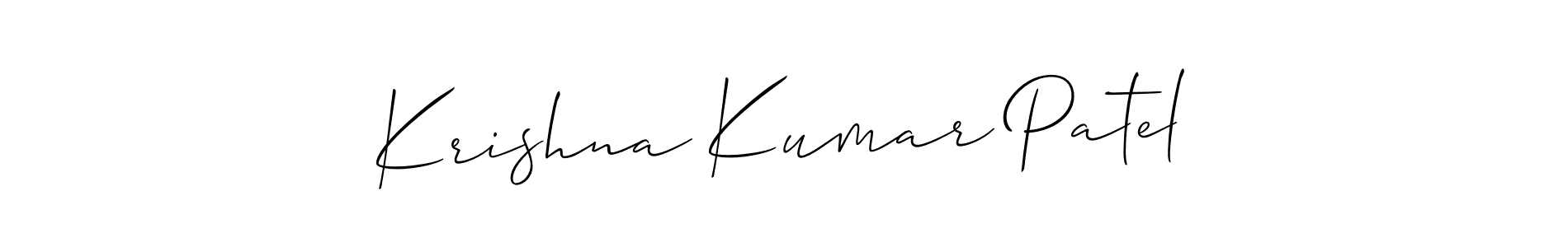 Also we have Krishna Kumar Patel name is the best signature style. Create professional handwritten signature collection using Allison_Script autograph style. Krishna Kumar Patel signature style 2 images and pictures png