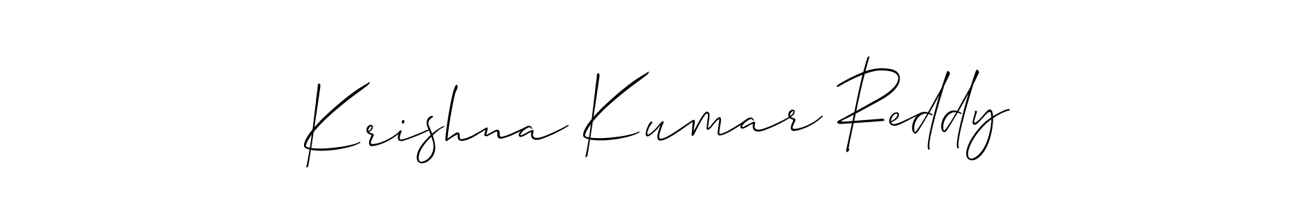 Make a beautiful signature design for name Krishna Kumar Reddy. Use this online signature maker to create a handwritten signature for free. Krishna Kumar Reddy signature style 2 images and pictures png
