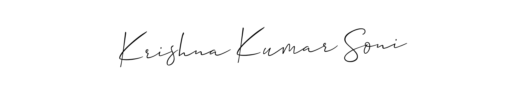 Best and Professional Signature Style for Krishna Kumar Soni. Allison_Script Best Signature Style Collection. Krishna Kumar Soni signature style 2 images and pictures png