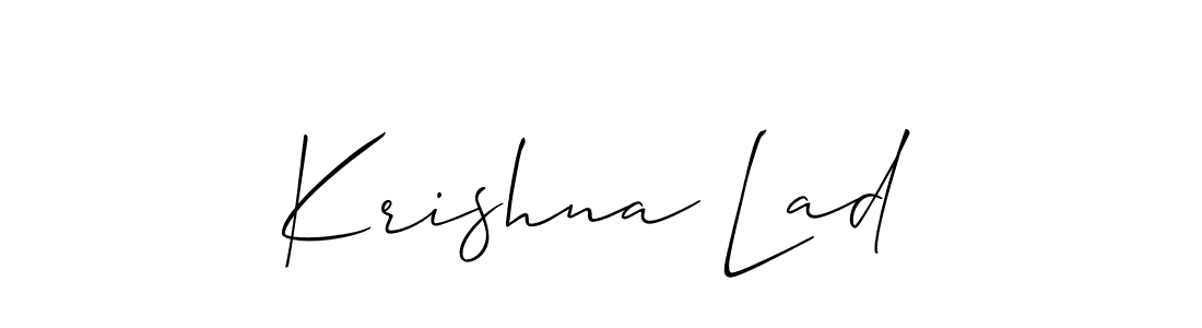 Best and Professional Signature Style for Krishna Lad. Allison_Script Best Signature Style Collection. Krishna Lad signature style 2 images and pictures png