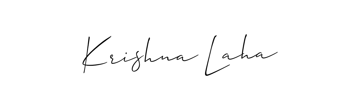 Best and Professional Signature Style for Krishna Laha. Allison_Script Best Signature Style Collection. Krishna Laha signature style 2 images and pictures png