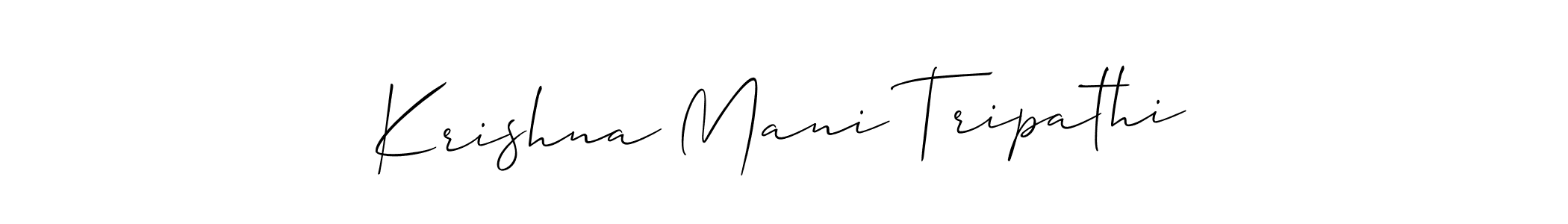 Make a beautiful signature design for name Krishna Mani Tripathi. Use this online signature maker to create a handwritten signature for free. Krishna Mani Tripathi signature style 2 images and pictures png
