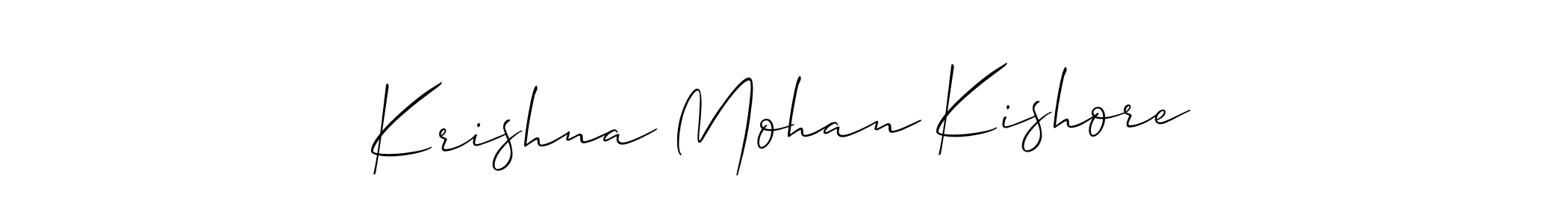 Once you've used our free online signature maker to create your best signature Allison_Script style, it's time to enjoy all of the benefits that Krishna Mohan Kishore name signing documents. Krishna Mohan Kishore signature style 2 images and pictures png