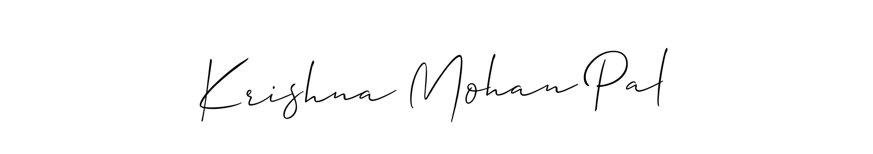 How to Draw Krishna Mohan Pal signature style? Allison_Script is a latest design signature styles for name Krishna Mohan Pal. Krishna Mohan Pal signature style 2 images and pictures png